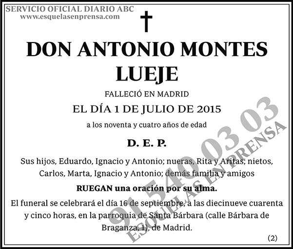 Antonio Montes Lueje
